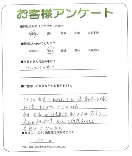 お客様の声