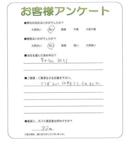 お客様の声
