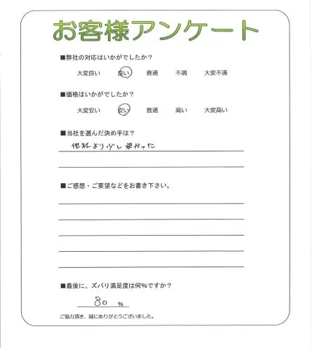 お客様の声
