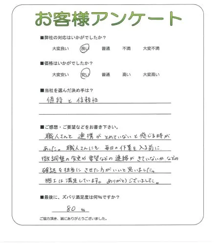 お客様の声