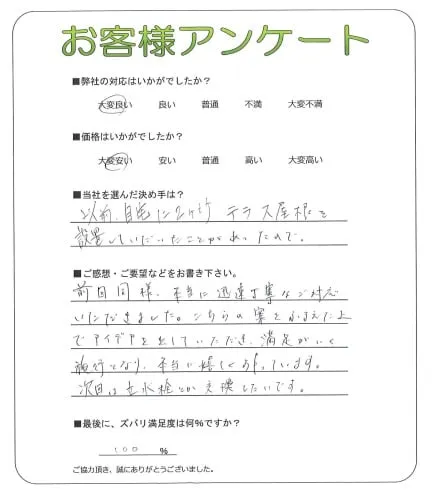 お客様の声