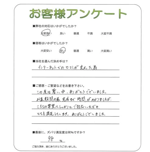 お客様の声