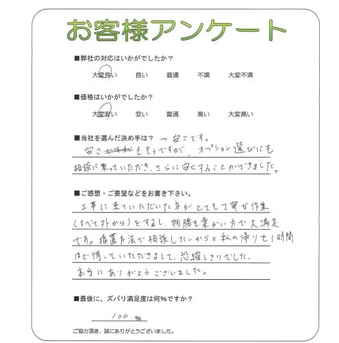 お客様の声