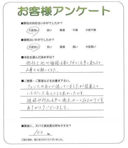 お客様の声