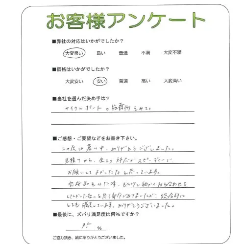 お客様の声