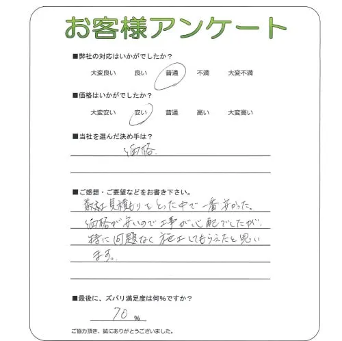 お客様の声