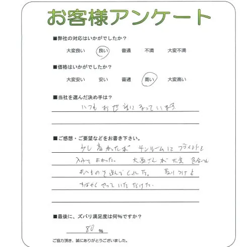 お客様の声