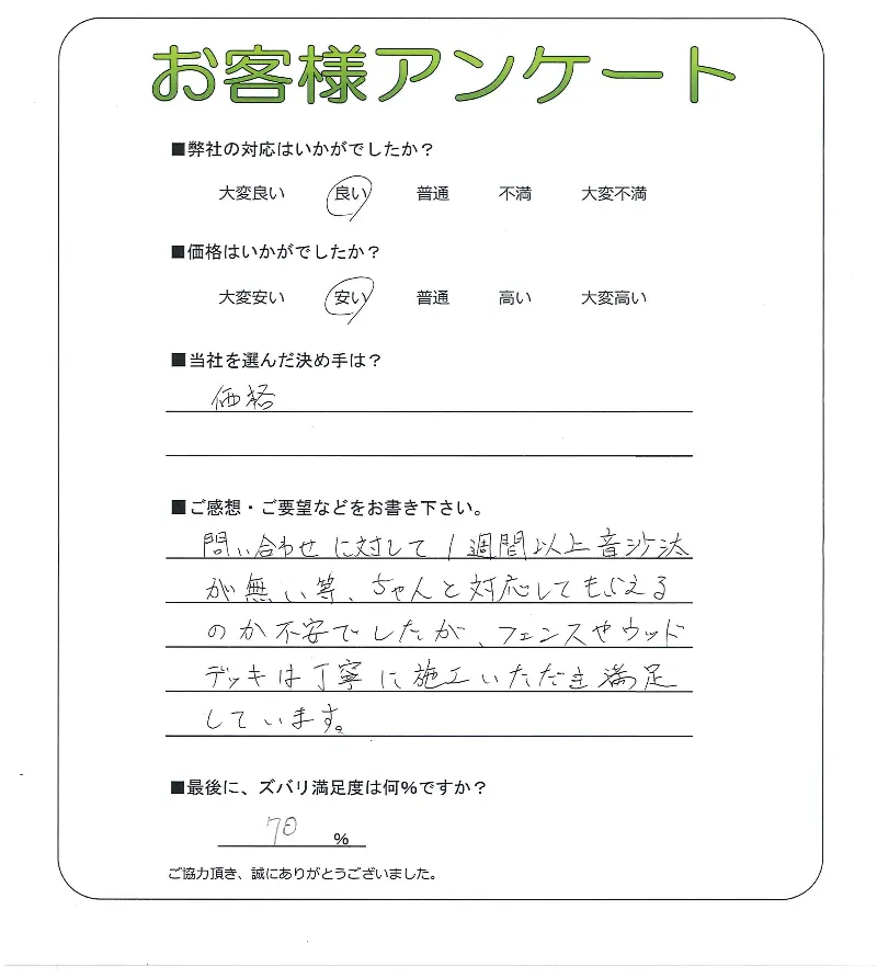 お客様の声