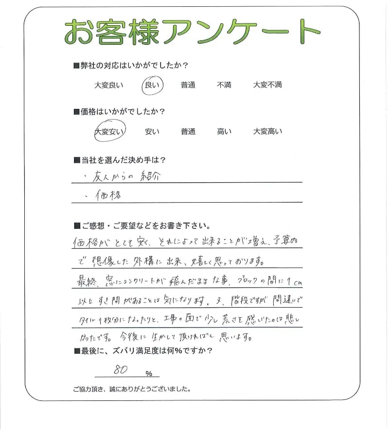 お客様の声