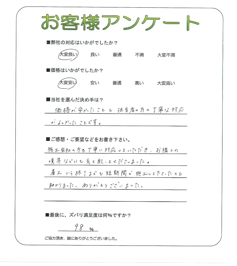 お客様の声