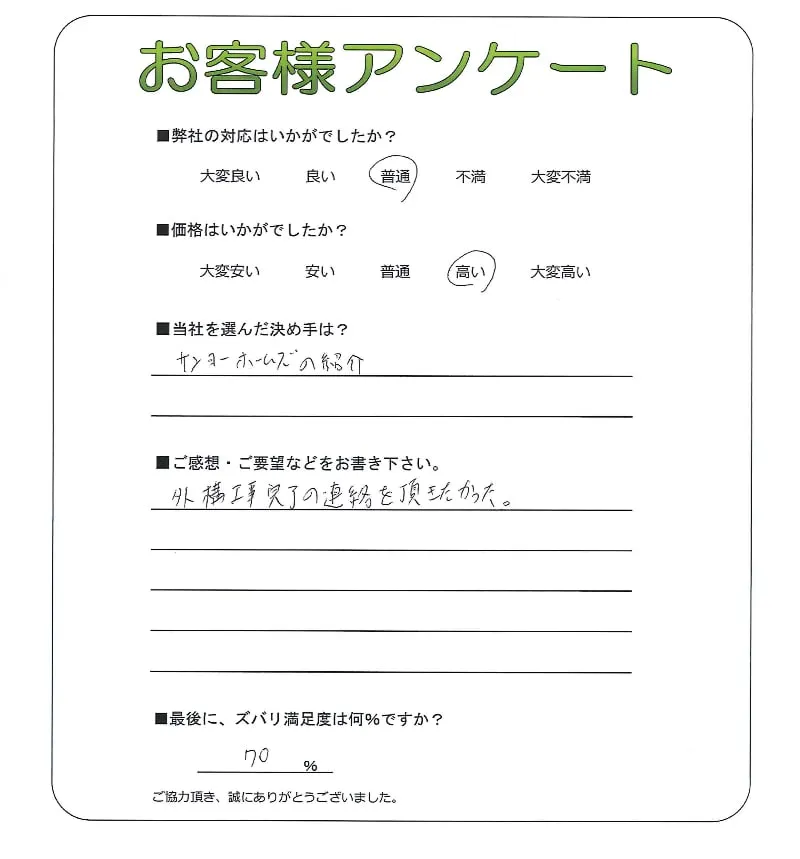 お客様の声