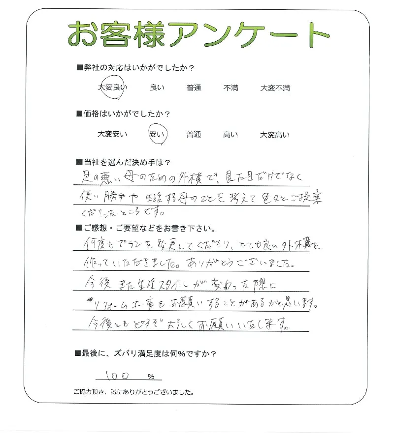 お客様の声