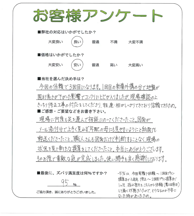 お客様の声