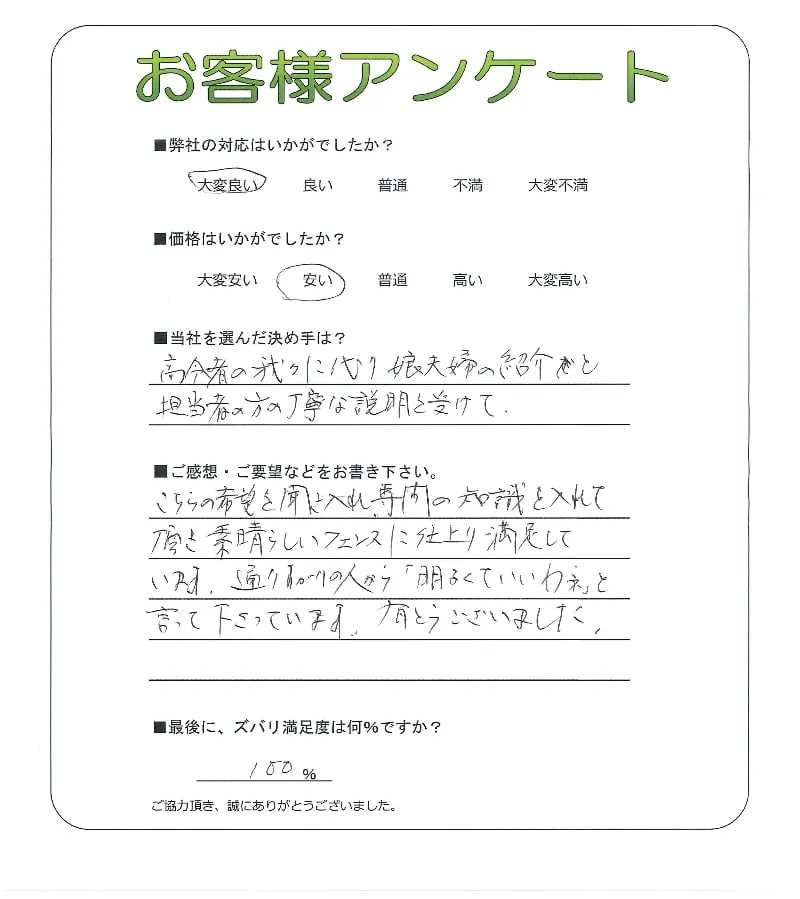 お客様の声