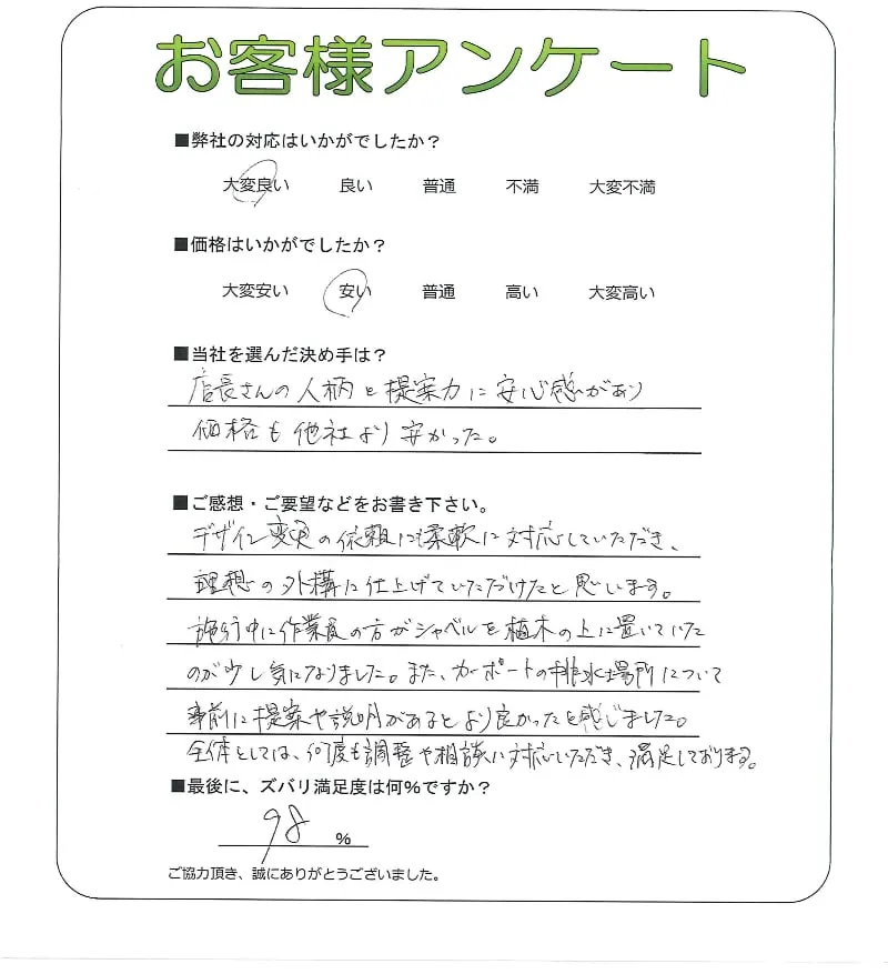 お客様の声