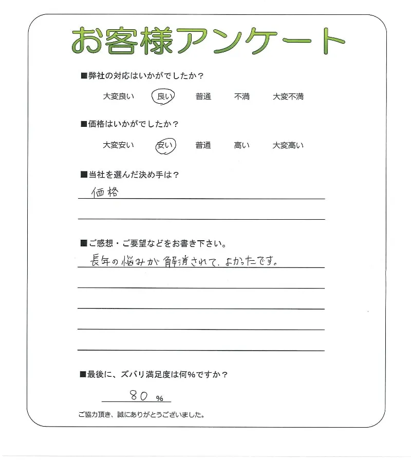 お客様の声