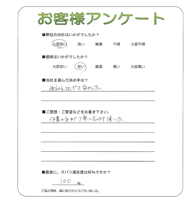 お客様の声