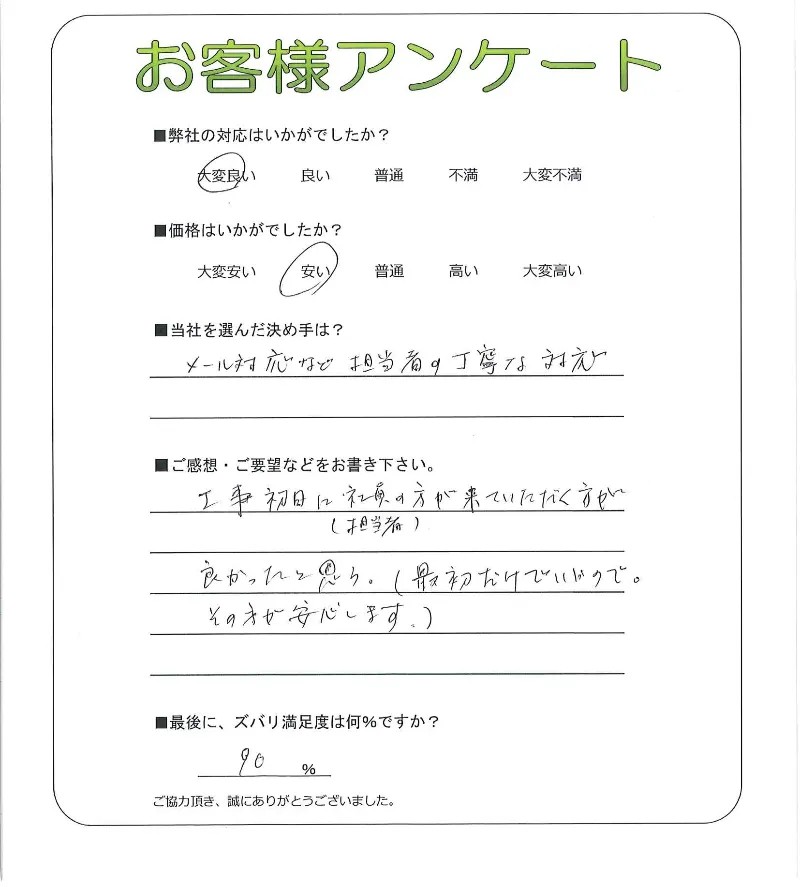 お客様の声