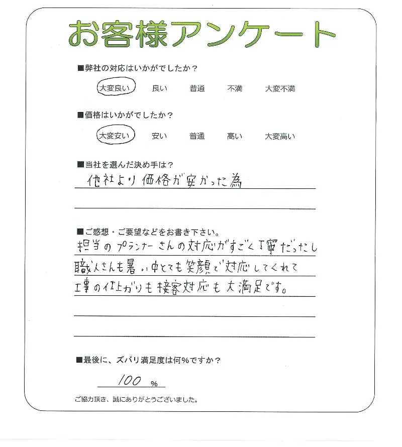 お客様の声