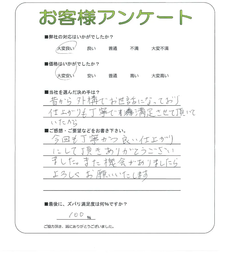 お客様の声