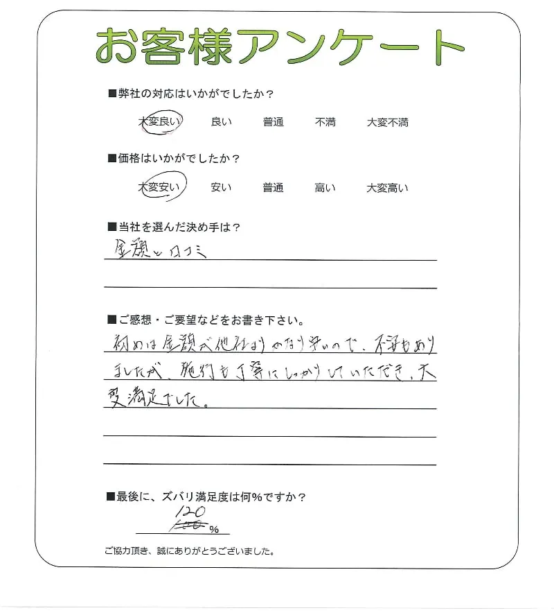お客様の声