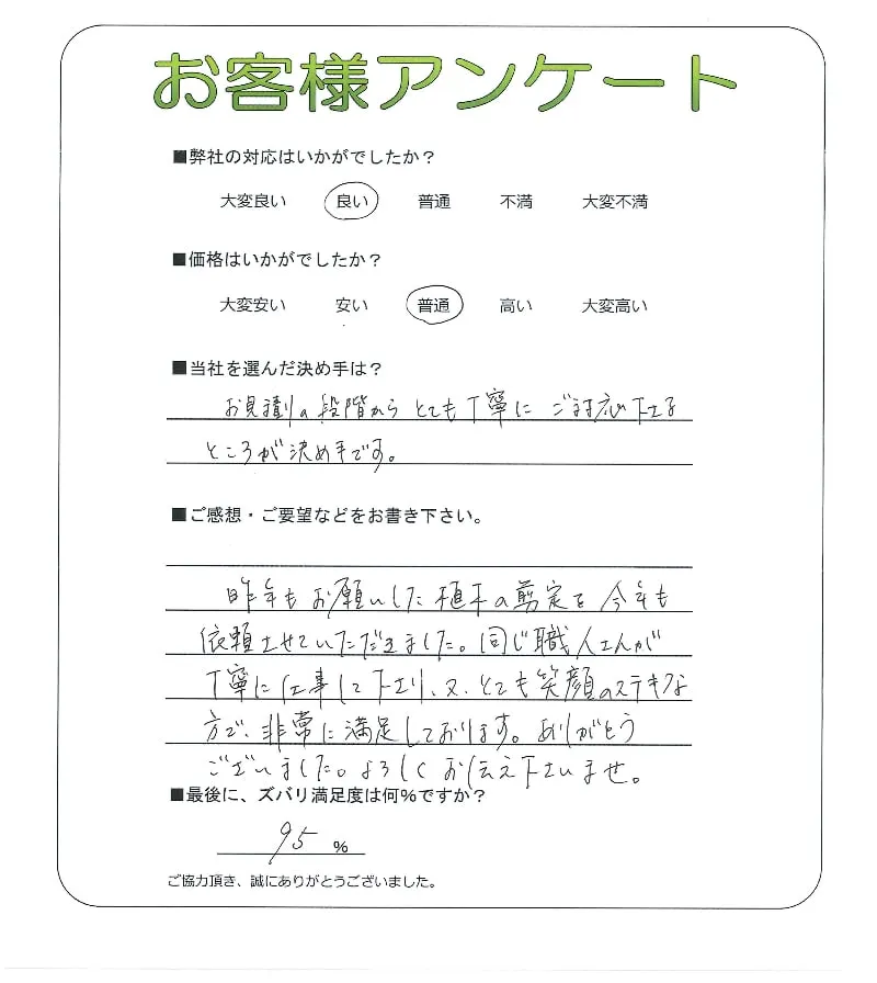 お客様の声