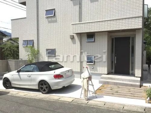 新築ナチュラル オープン外構