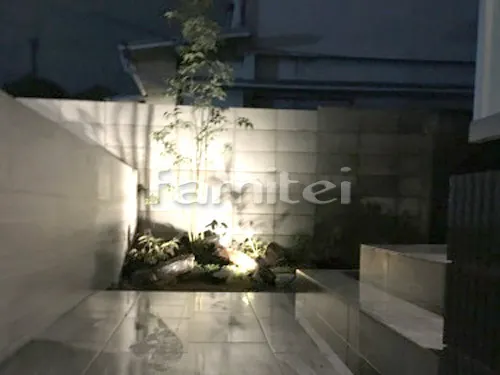 シンボルツリー シマトネリコ 常緑樹 植栽 ライティング