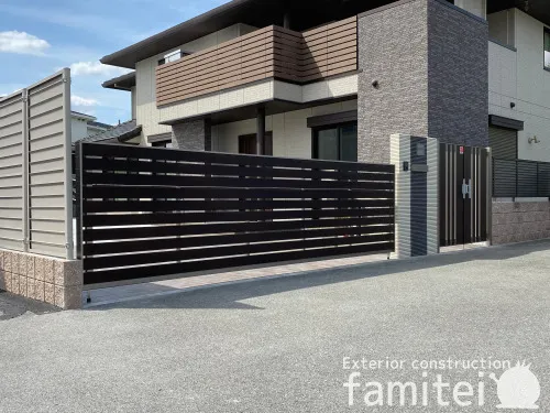 リフォームシンプル クローズ外構