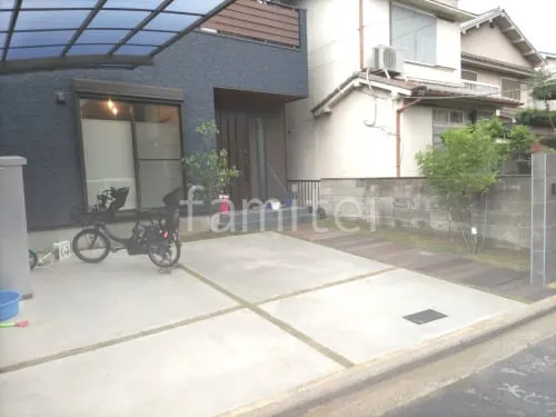 新築シンプル オープン外構