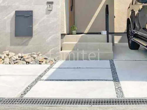 玄関アプローチ 土間コンクリート