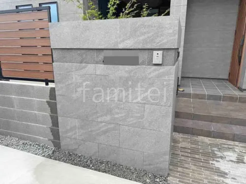 門柱 壁タイル貼り LIXIL ストラタス 郵便受けポスト YKKAP エクステリアポストG3型