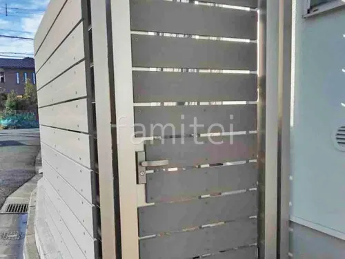 勝手口門扉 F&F ニコボード門扉 片開き