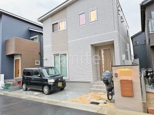 新築シンプル オープン外構