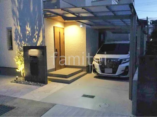 新築シンプル オープン外構