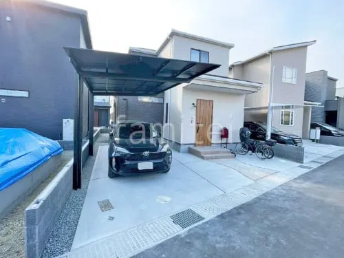 カーポート LIXIL ネスカF 1台用(単棟) F型フラット屋根 駐車場ガレージ床 土間コンクリート