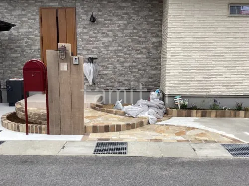 新築ナチュラル オープン外構