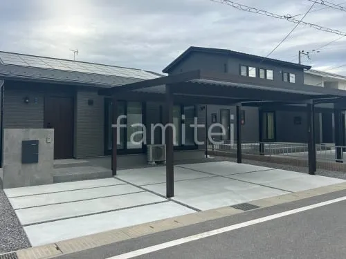 新築シンプル オープン外構