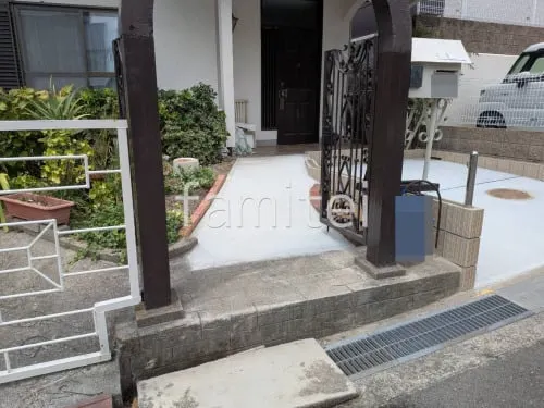 玄関アプローチ 土間コンクリート