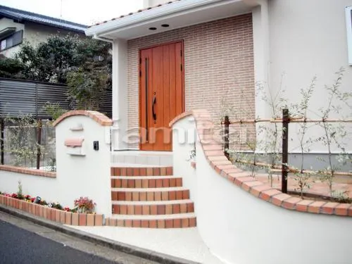 門まわり　アプローチ階段