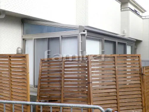 ガーデンルーム YKKAP サンフィール3 F型フラット屋根 テラス囲い サンルーム 網戸 竿掛け