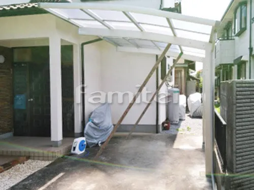 カーポート YKKAP レイナポートグラン 1台用(単棟) R型アール屋根