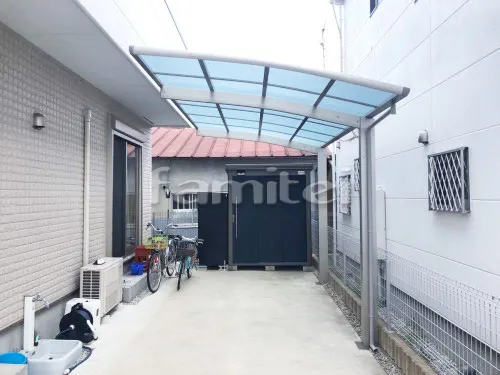 カーポート YKKAP レイナポートグラン 1台用(単棟) R型アール屋根