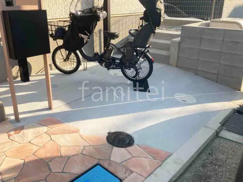 駐輪場床 土間コンクリート