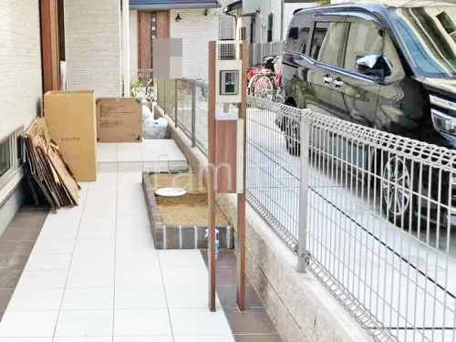 機能門柱 LIXILリクシル 木製調アクシィ2型