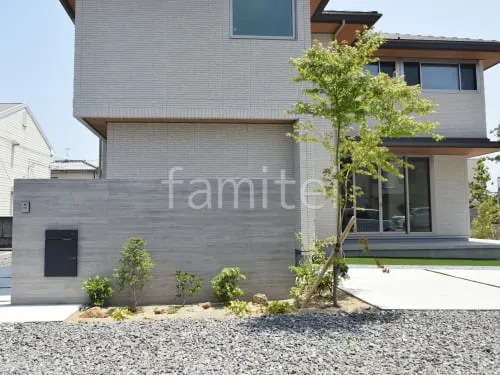 新築シンプル オープン外構