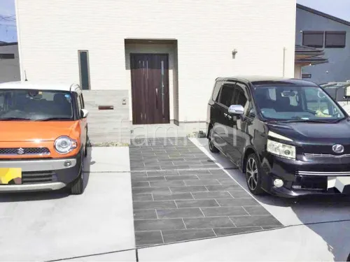 新築シンプル オープン外構