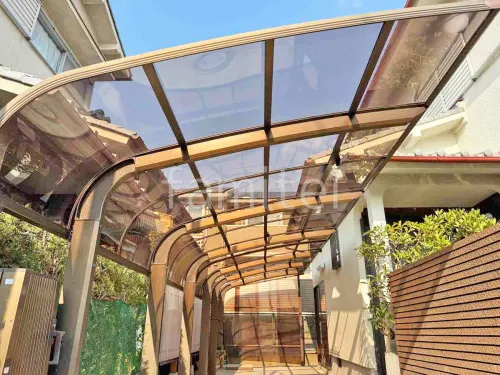 既存カーポート屋根材取替