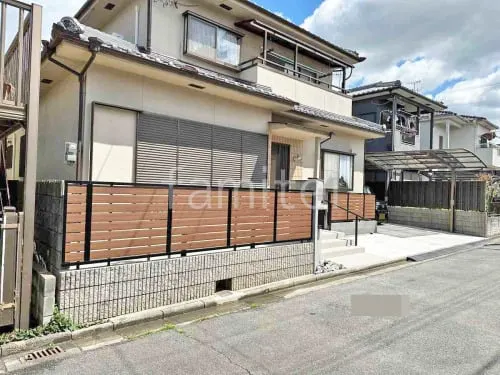 リフォームシンプル オープン外構