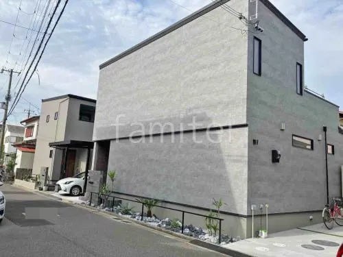 新築シンプル オープン外構